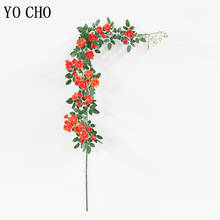 YO CHO-enredadera Artificial de 135cm, flor Artificial, rama larga, hiedra falsa, flor colgante, plantas de pared, decoración de escenario de boda 2024 - compra barato