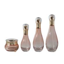 Botella de loción con pulverizador de vidrio, tarro de crema cosmética, elegante, para Perfume, rosa claro, 50g, 100ml, 150ml, 10 Uds. 2024 - compra barato