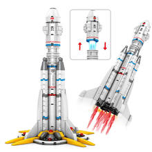 332 + шт авиационный инженерный челнок ракета кирпичи Совместимость техника космическая ракета строительные блоки игрушки для детей 2024 - купить недорого