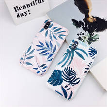 Watercolor Painting Back Case For iPhone 11 12 Pro Max XR X XS Max 6 6S 7 8 Plus SE 2020 Cover Leaves Phone Case Funda Coque 2024 - buy cheap