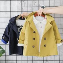 Jaqueta estilosa infantil com capuz, casaco corta-vento de primavera e outono para meninos 2024 - compre barato