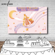 Sensfun Newborn Girls Baby Shower Backdrops The Little Princess Music Stars 1st Birthday Party Photography Backgrounds Custom 2024 - buy cheap