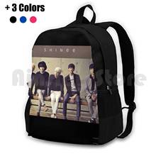 Shinee Boys Outdoor Hiking Backpack Riding Climbing Sports Bag Shinee Kpop Korean Boys Band Music Korea 2024 - buy cheap