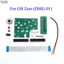 Yuxi kit para jogo boy zero (partes), placa pcb de 6 botões, interruptor e conector para raspberry pi gbz 2024 - compre barato