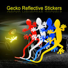 Pegatinas de coche Gecko altamente reflectantes, anticolisión, suministros de decoración de cola de coche, pegatina de bloqueo para carrocería de arañazos, accesorios 2024 - compra barato