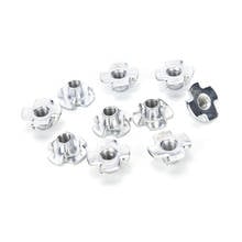 10pcs/set Carbon Steel Four Pronged T Nuts Blind Inserts Nut M4 M5 M6 M8  M10 Nuts Fastener Hardware for Wood Furniture 2024 - buy cheap