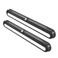 Luz led sob o armário com bateria, sem fio, 14leds, com sensor de movimento, lâmpada noturna para armário, guarda-roupa, armário, cozinha