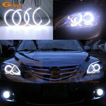 For Mazda 3 mazda3 BK 2003 2004 2005 2006 2007 2008 Excellent Ultra bright COB led angel eyes kit halo rings 2024 - buy cheap