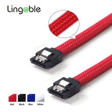 Cable de datos de 5 piezas para disco duro SATA 3,0 III SATA3, 7 pines, 6 Gb/s, SSD, con funda de nailon, negro, azul, rojo y blanco 2024 - compra barato