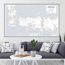 Mapa de idioma russo, 225x150cm, quadrado, vintage, não-tecido, poster artístico de parede, cartão decorativo de parede, decoração de casa 2024 - compre barato