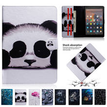 Case For Amazon Fire HD 10 Case Color Pattern Tiger Lion Panda Tablet Cover For Amazon Kindle Fire HD 10 2015 / 2017 Case+Pen 2024 - buy cheap
