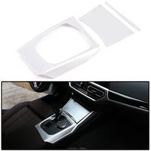 3Pcs Car Interior Central Console Armrest Gearshift Panel  Cover Trim Decor  Silver Strip Frame Decals fit for BMW 3 Series 2020 2024 - buy cheap
