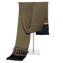DANKEYISI-bufanda de seda auténtica para hombre y mujer, pañuelo básico largo, informal, de negocios 2024 - compra barato
