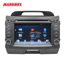 Marubox-rádio automotivo estéreo, 7 polegadas, 2 din, com navegador gps, bluetooth, dvd, android 4.0, para kia sportage 7331agh ca 2024 - compre barato