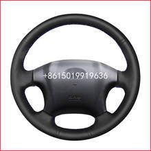 Hand-stitched Black Leather Car Steering Wheel Covers for Hyundai Tucson 2006 2007 2008 2009 2010 2011 2012 2013 2014 2024 - buy cheap