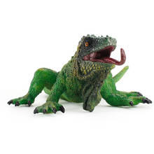 Figura de Animal de lagarto grande simulado, juguetes para niñas, camaleón bonito, adornos educativos de ciencia sólida, regalo 2024 - compra barato