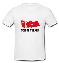 Son  Turkey Turkish Turk National Flag Map T-shirt  funny Print Design T shirt Hip hop  Tops o-neck short sleeve Tee shirt 2024 - buy cheap