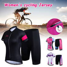 X-tiger conjunto de malha de ciclismo feminino, roupas para ciclismo, anti-uv de secagem rápida, para montanha 2024 - compre barato