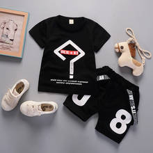 Toddler Baby Boy Summer Clothes Set Korean O-neck T-shirts + Shorts Two Pieces Sportwear Infant Outfits Kids Bebes Jogging Suits 2024 - buy cheap