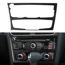 Carbon Fiber Car Console AC/ CD Panel Frame Cover Trim For Audi A4 B8 A5 2010 2011 2012 2013 2014 2015 2016 Left Drive 2024 - buy cheap