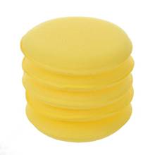 Almohadilla aplicadora de cera para coche, almohadillas de esponja de espuma suave de 5 pulgadas, color amarillo, 5 unidades 2024 - compra barato