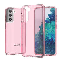 Capa de luxo original transparente e à prova de choque, capa protetora para samsung s21 ultra s20 plus note 20, acessórios de capa de celular com glitter 2024 - compre barato