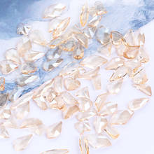 Transparent Bottom Flatback Nail Stones Drop Shape Small Size Glue On Rhinestones Heart Shape Glass Crystals Decorations 2024 - buy cheap
