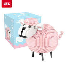 LOZ-Mini bloques de construcción para niños, figuras de animales de oveja, juguetes educativos, Kits de construcción, modelo de ensamblaje DIY 9234 2024 - compra barato