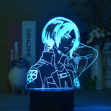 Детский ночсветильник с аниме Ymir Attack on Titan, акриловая 3d лампа для дома, украшение для комнаты, светильник Ymir, светодиодный ночсветильник для манги 2024 - купить недорого