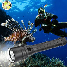  Scuba Diving Flashlight 5T6/5L2 Professional Portable Dive torch 200M Underwater Waterproof Powerfull Flashlights 2024 - buy cheap