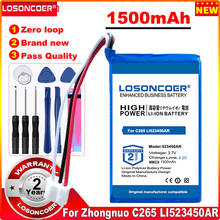 Losoncoer 1500mah bateria para zhongnuo c265 li523450ar ronson TP-900T 523450a 3.7v hwcd6238 (10) qiaoxing telefone sem fio hr8188tc 2024 - compre barato