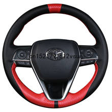 DIY Steering Wheel Cover Custom Fit For Toyota Highlander RAV4 Avalon Camry Corolla 2019 Interior Accessories 2024 - buy cheap