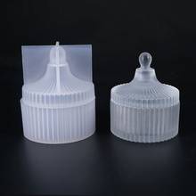 Silicone Mold DIY Storage Box Making Crystal Epoxy Molds Round Stripe Jewelry Holder Case 2024 - buy cheap