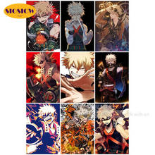 DIY Bakugou Diamond Painting My Hero Academia Cross Stitch Pictures 5d Embroidery Japanese Anime Handmade Full Square Decor Room 2024 - buy cheap