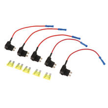 Adaptador de fusible de circuito add-a para coche, soporte de fusible de cuchilla ATC ATO Mini, 12V y 24V, 185mm x 30mm 2024 - compra barato