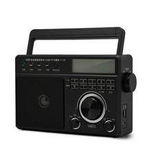 FM SW MW широковещательное полупроводниковое радио TF карта U диск MP3-плеер будильник портативный Полнодиапазонный цифровой динамик для радио USB аудио 2024 - купить недорого