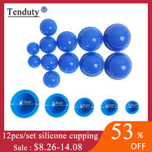 12pcs Silicone Vacuum Cupping Set Massage Acupoint Therapy Cans Rubber Full Body Different Size Jar Health Care Relaxation Cans 2024 - buy cheap