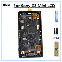 4.6 inch For Sony for Xperia Z3 mini Compact D5803 D5833 LCD Display Touch Screen Digitizer Assembly Z3mini LCD with frame 2024 - buy cheap