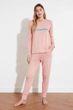 Trendyol motolu knitted pajama set THMAW21PT0057 2024 - buy cheap