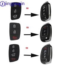 3/4 Buttons Silicone Car Remote Flip Key Fob Shell Cover Case For Hyundai Creta I10 I20 Tucson Elantra Santa Fe 2016 2017 2018 2024 - buy cheap