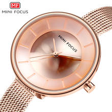 MINI FOCUS-relojes de cuarzo de estilo Simple para mujer, reloj elegante de marca superior de lujo, con correa de malla, informal, a la moda, resistente al agua 2024 - compra barato