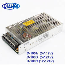 Dual output Switching power supply D-100A 5V8A 12V5A D-100B 5V 24V ac dc converter D-100C 12V5A 24V2.5A 2024 - buy cheap