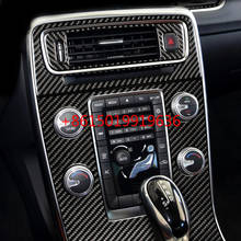 for Volvo s60l V60 interior decoration door central control carbon fiber shift CD air conditioner modified accessories 2024 - buy cheap