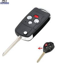 3+1 Button Folding Remote Key Shell Case For Toyota Camry Avalon Matrix Venza 4Runner T0327 2024 - buy cheap