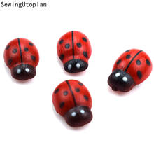 Mini botões de madeira, adesivos de madeira ladybug e labybird, adesivo de desenho, botão decorativo de volta, faça você mesmo, cartão de scrapbook, artesanato com 100 peças 2024 - compre barato