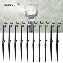 MUCIAKIE 30L/H Garden Misting Nozzle Sprinklers on 20-50cm Stakes Plant Flowers Irrigation Watering Cooling Spay with 1/4'' Barb 2024 - buy cheap