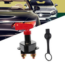 Interruptor desconexo de bateria + chave removível para veículos atv, 1 peça, interruptor de alimentação para barco, caminhão, carro, acessórios