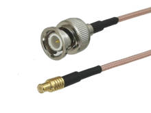 Rg316 mcx conector macho para bnc macho, conector de plugue coaxial rf cabo rabo de porco 4 polegadas ~ 10m, 1 peça 2024 - compre barato