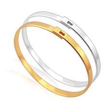 Collar Simple pulsera para mujer oro/plata al por mayor encanto regalo pulseras y brazaletes mujeres/hombres joyería H541 2024 - compra barato