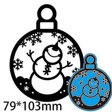 New Metal Cutting Dies Scrapbooking Snow Ball DIY Album Paper Craft Embossing Stencil Decoration 79*103mm 2024 - buy cheap